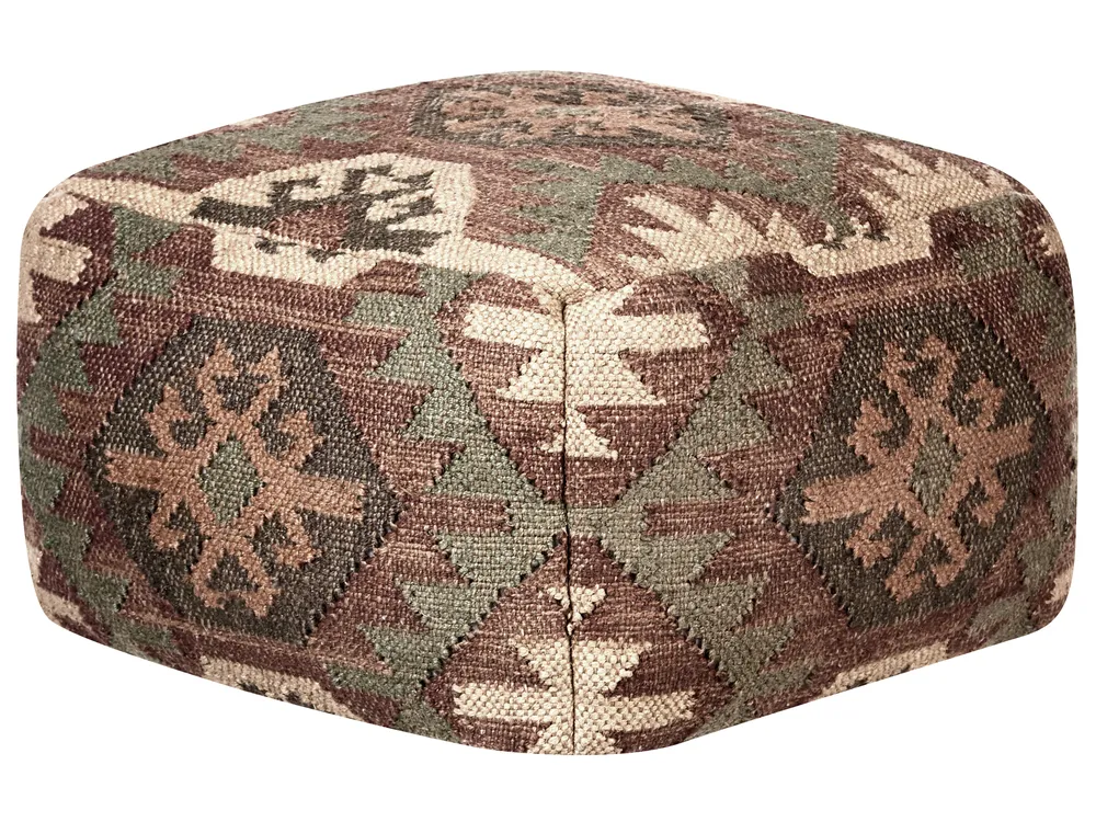 Pouf ARVEN Jute Bunt