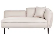 Right-Hand Chaise Longue CHEVANNES Boucle Light Beige_886463