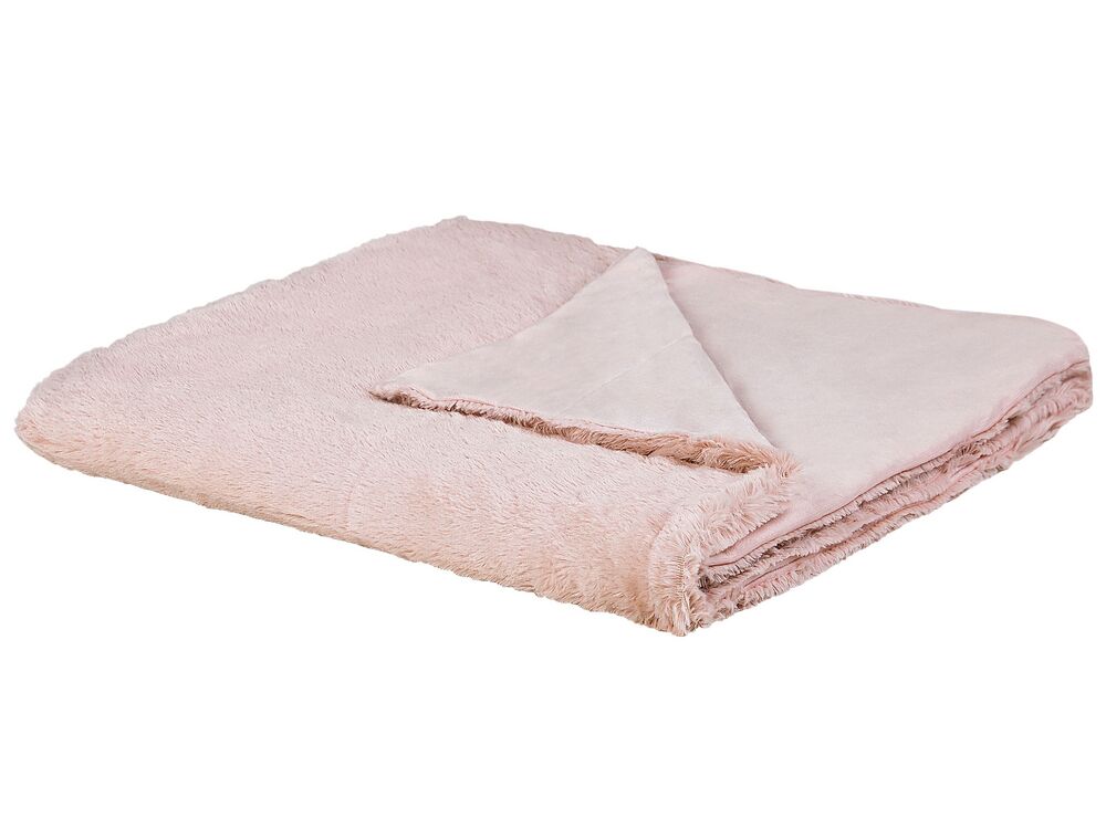 Kuscheldecke GELIK 180 x 200 cm Rosa