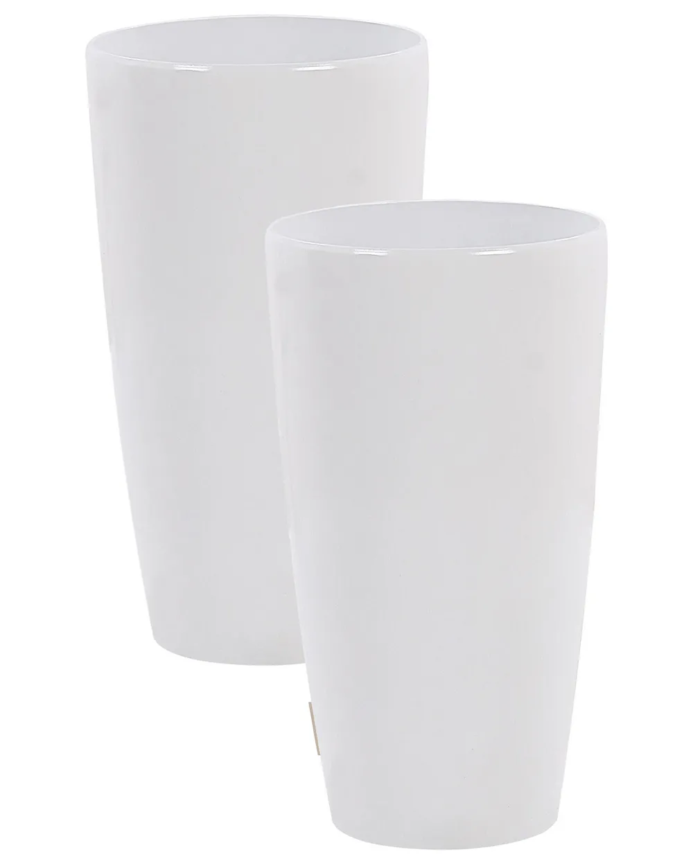 Set mit 2 Blumentöpfen TSERIA 32 cm Weiß