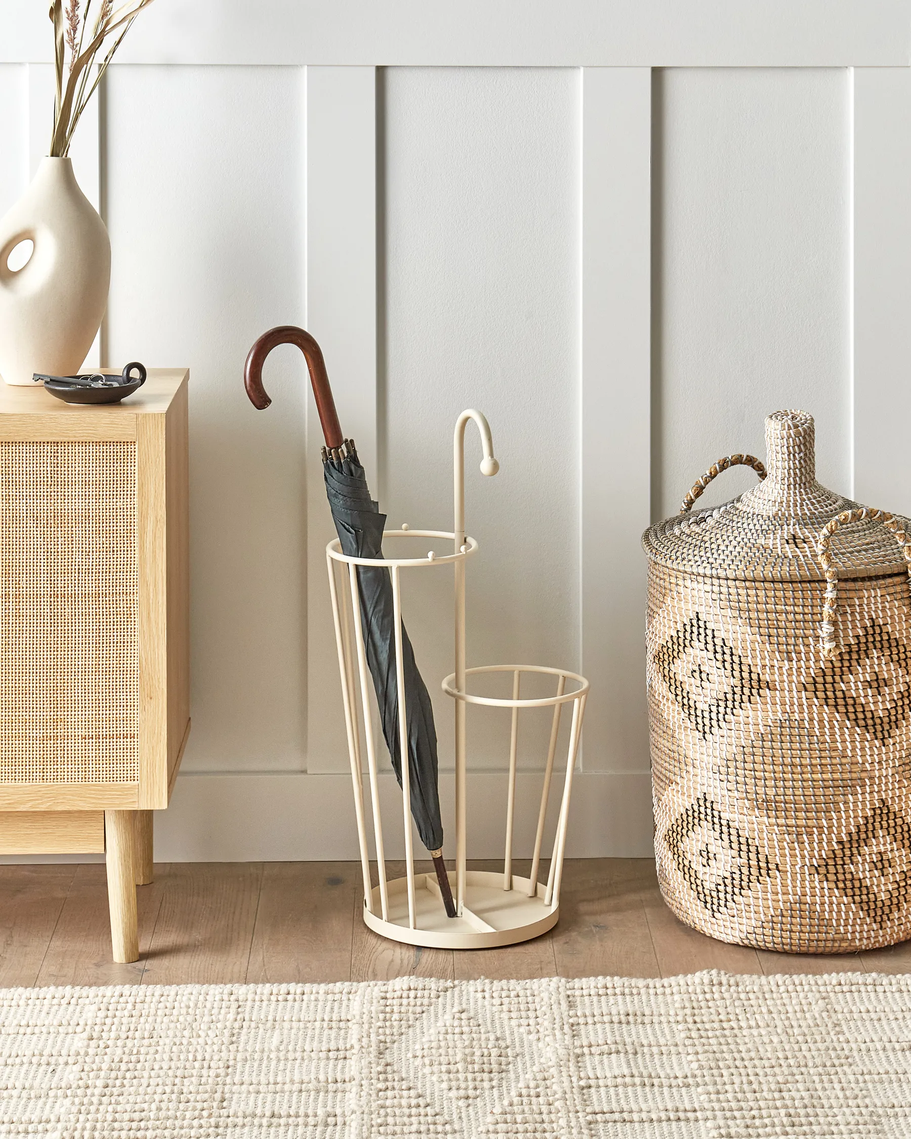 Umbrella Stand CHAMBORD Metal Light Beige_935723