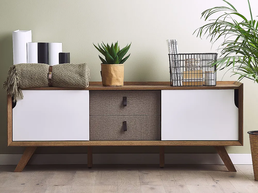 TV-Möbel ACTON Braun / Weiß_1187311