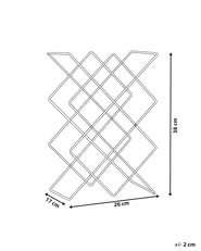 Wine Rack RATHKEALE Metal Black_1000645