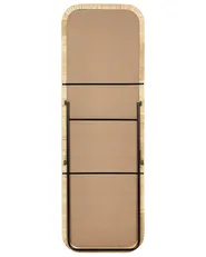 Standspiegel MALANGE 150 cm Rattan Naturfarben_938888