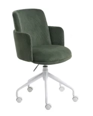 Office Chair DRYDEN Corduroy Dark Green_1071124