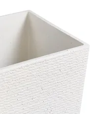 Set of 2 Plant Pots CYRODALIS 42 cm White_1123840