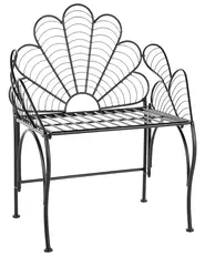 Garden Chair LIGURIA Metal Black_856156