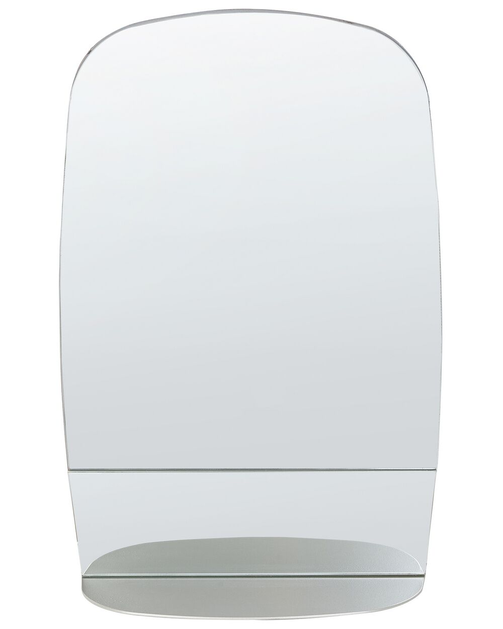 Wandspiegel met plank BRANNAY 40 cm 60 cm Zilver