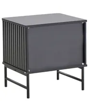 2 Drawer Bedside Table GLASTONBURY Black_972479