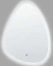 LED-Badezimmer-Spiegel BETHUNE 58 cm 78 cm Silber_844390