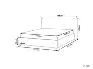Bett mit Lattenrost Samtstoff LAVAUR 160 x 200 cm Taupe_985344