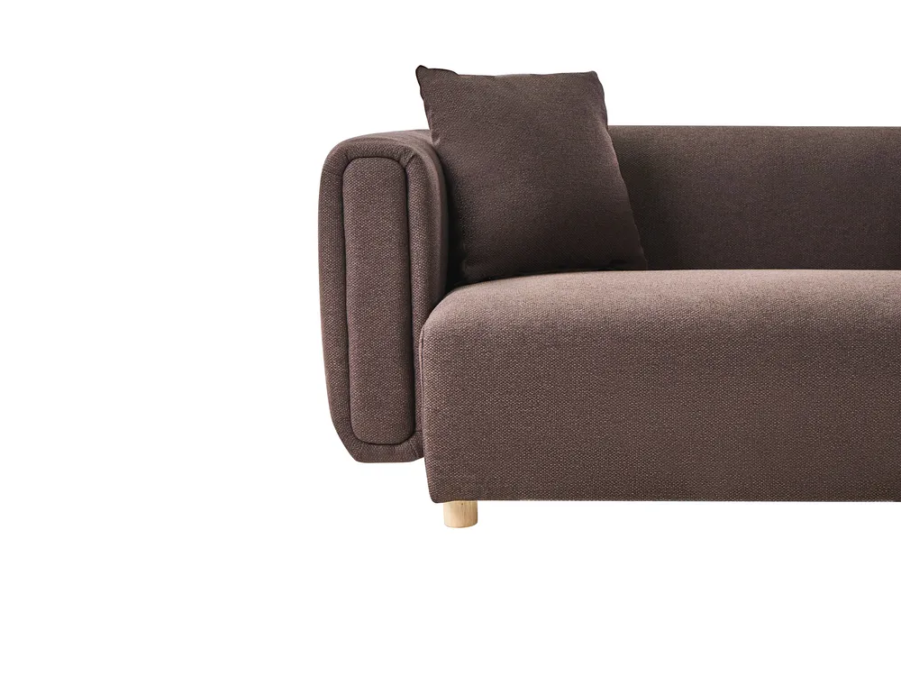Sofa 2-Sitzer LILLEROD Stoff Dunkelbraun_1025317