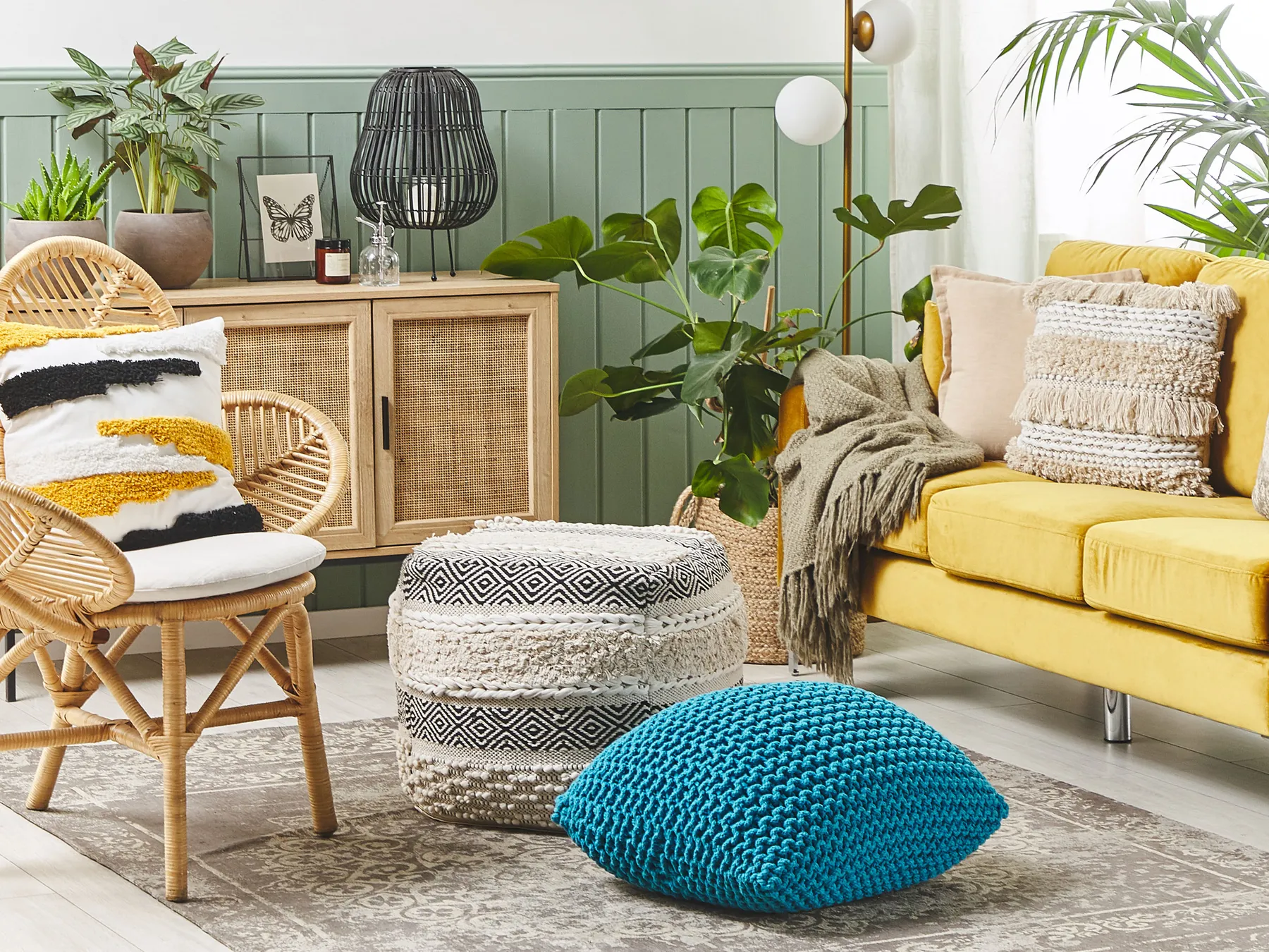 Pouffe CONRAD Cotton Sea Blue_699232