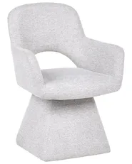 Dining Chair Swivel VALLBY Fabric Light Grey_1086664