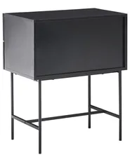 2 Drawer Bedside Table COVENTRY Black/ Gold_1033601