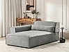 Rechtsseitige Chaiselongue HELLNAR Stoff Grau