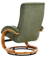 Massagestuhl HERO mit Fußstütze Stoff Grün_964776