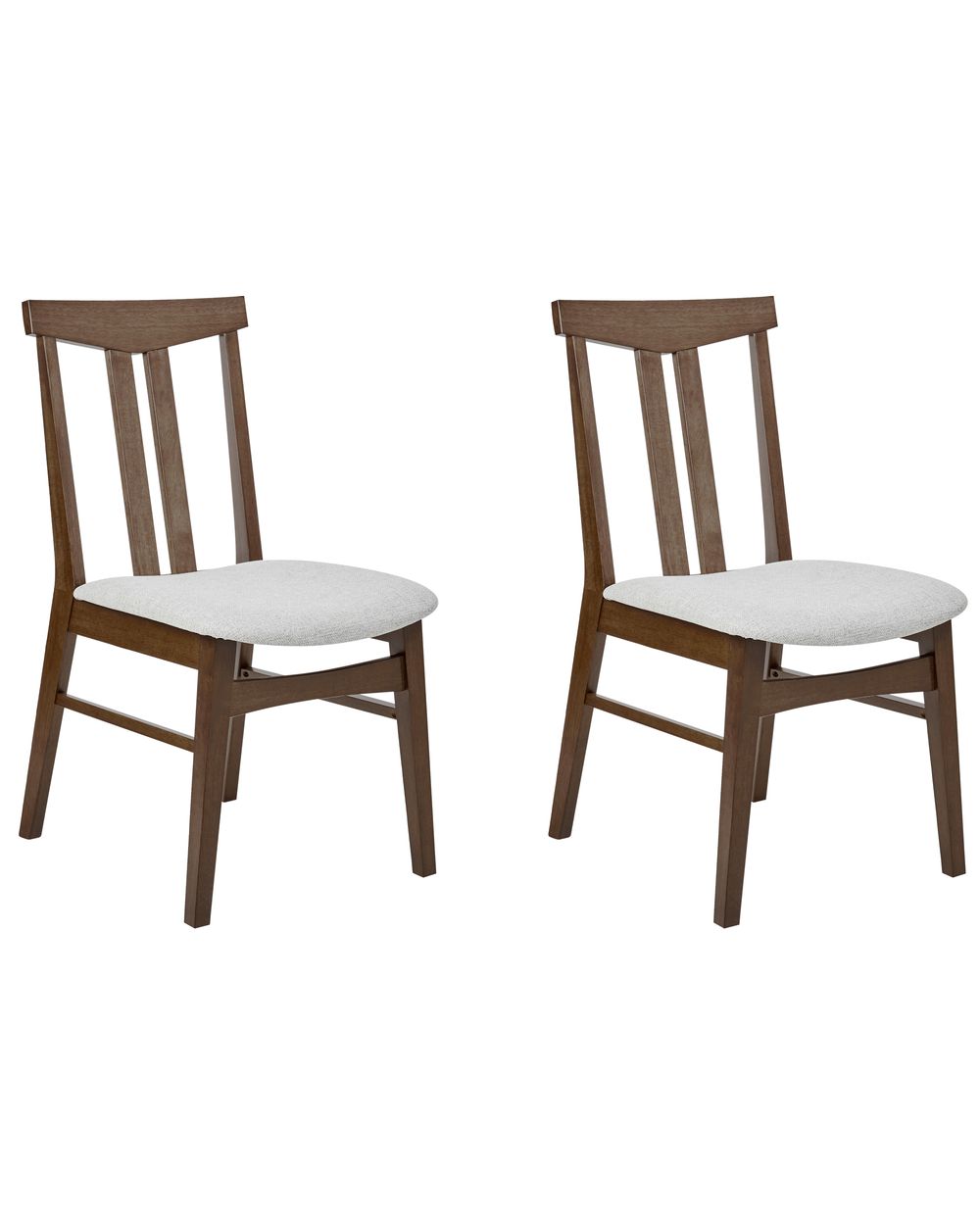 Esszimmerstuhl 2er Set AVALON Holz Hellgrau