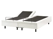 Adjustable Bed without Headboard Boucle DUKE 160 x 200 cm (EU King Size) Off-White_1011445