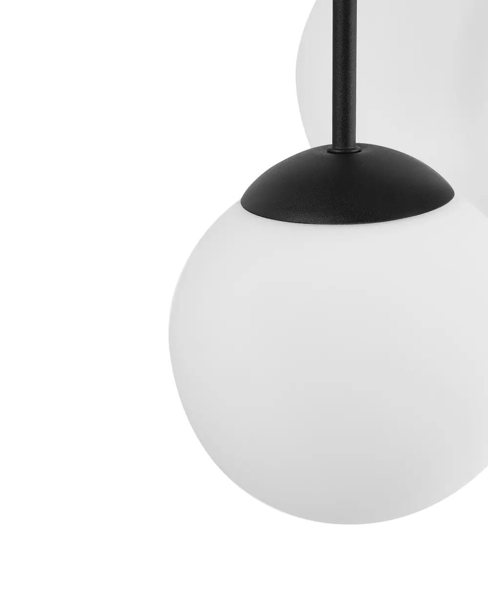 Hängeleuchte 5-flammig RIANA Glas Schwarz_1029100