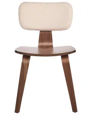 Set of 2 Dining Chairs LUCINDA Wood Dark Brown_949115
