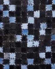Rug IKISU Dark Brown 160 x 230 cm Leather_764711