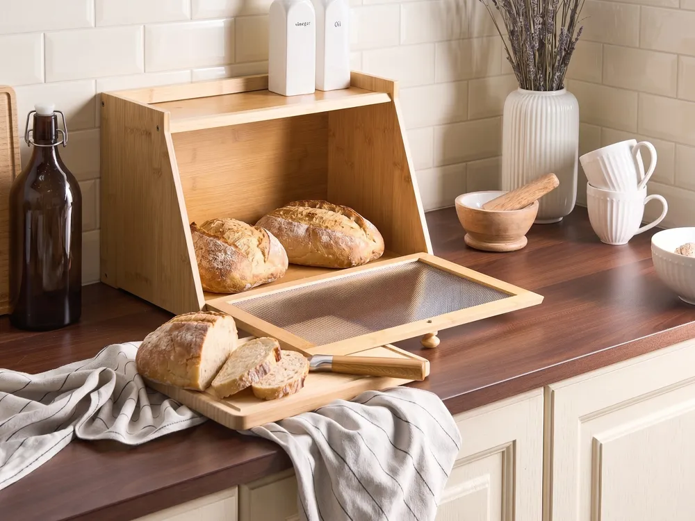 Bread Bin FARINE Bamboo Light Brown_1069317