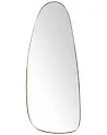 Wandspiegel CERGY 39 cm 95 cm Metall Gold