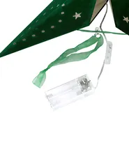 Wanddekoration 2er Set LED MOTTI 60 cm Stern Smaragdgrün_835537