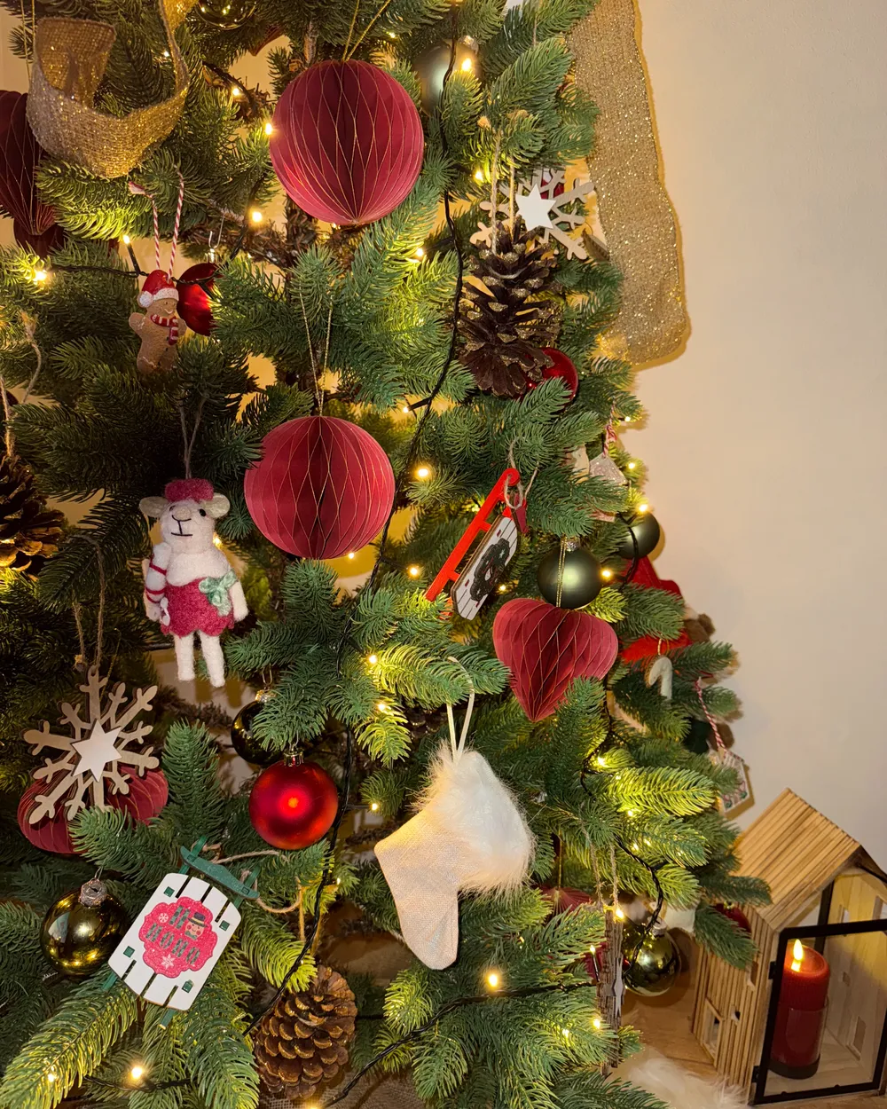 Weihnachtsbaumschmuck 18er Set SUSA Papier Rot
