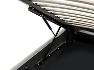Ottoman Bed without Headboard DINAN Fabric Off-White 120 x 200 cm (EU Small Double)_1187490