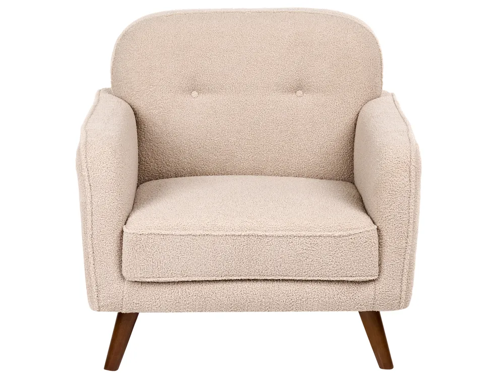 Living Room Set 4 Seater ETTRUM Boucle Beige_1113420
