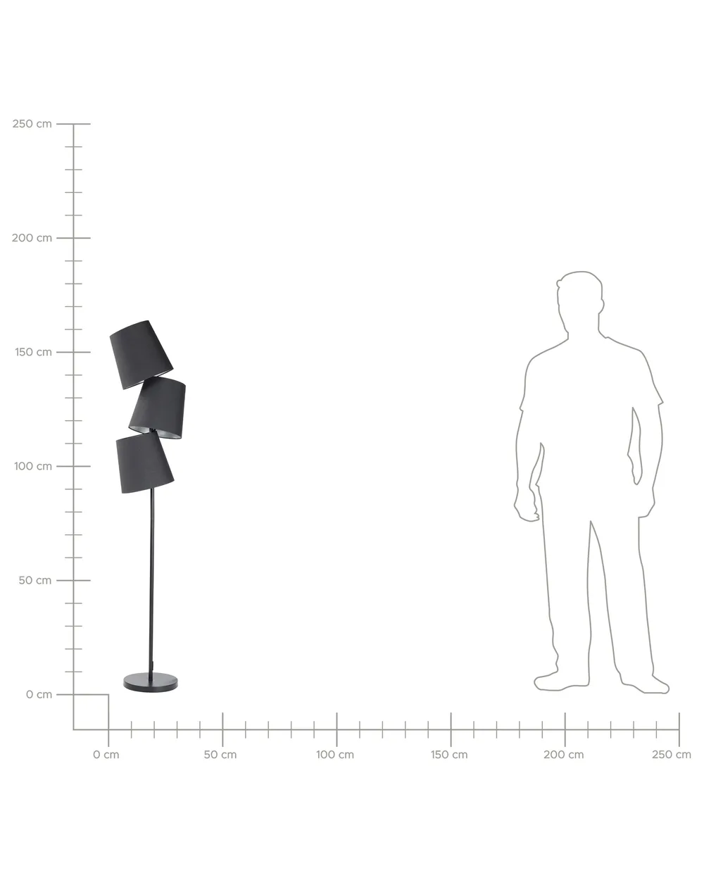 Floor Lamp RIO GRANDE Metal Black_858177