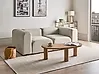 Modulsofa 2-Sitzer FALSTERBO Samtstoff Hellbeige