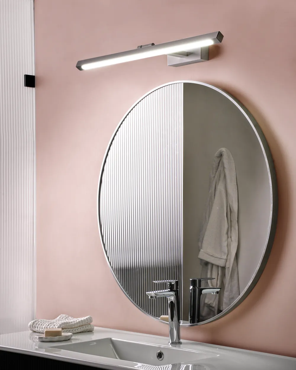 Picture and Mirror LED Light ARROS Metal White