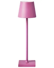 Kabellose LED Tischlampe BACEIRO Metall Rosa_1061060
