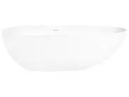 Freistehende Badewanne TURIA 170 x 80 cm Mineralwerkstoff Weiß_1095949
