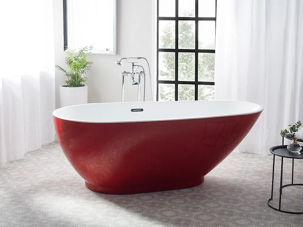 Freestanding Bathtub GUIANA 1730 x 820 mm Red_1177775