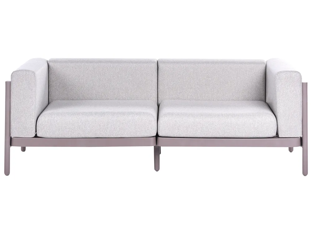 Lounge Set mit Tisch 4-Sitzer FERRETTI Taupe_1057998