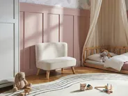 Kindersofa RISBY Samtstoff Beige_1055750