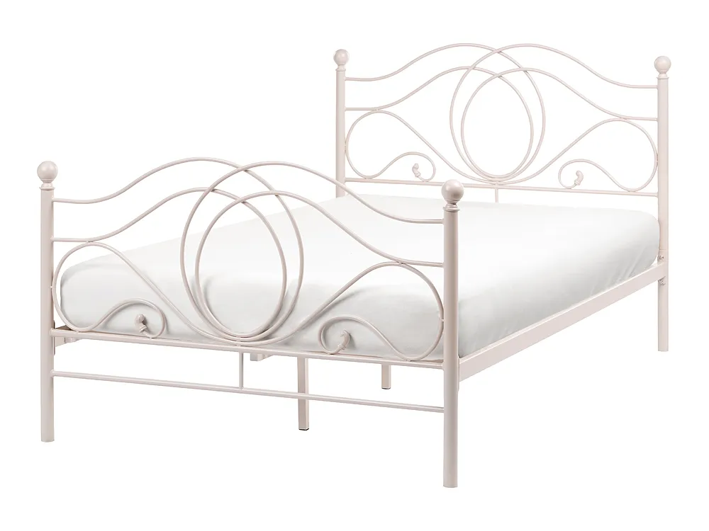 Bed Metaal LYRA 120 x 200 cm Lichtbeige