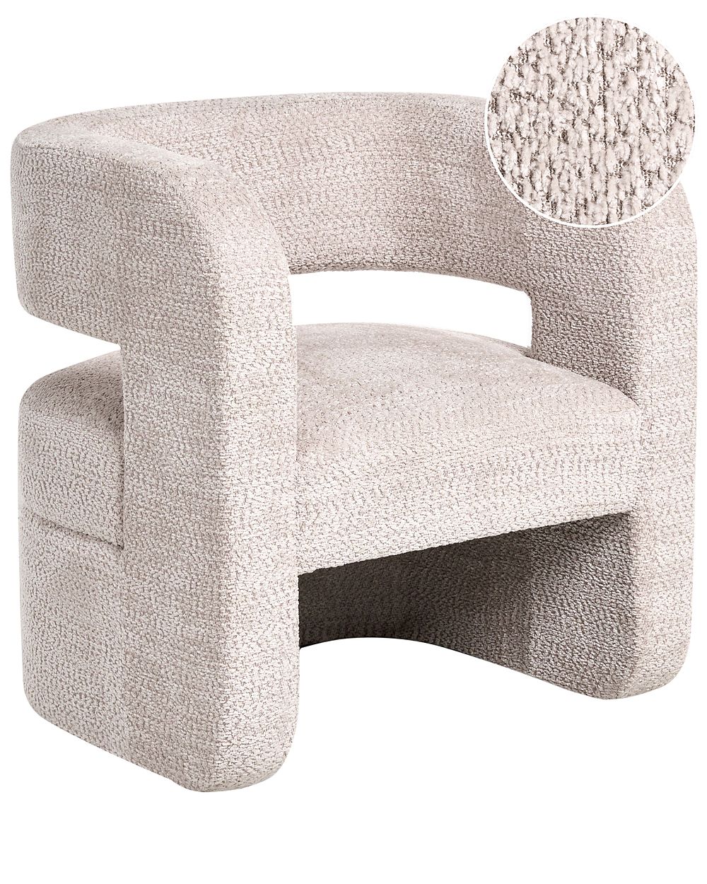 Fauteuil VIDSEL Chenille Beige