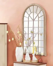 Wandspiegel TREVOL 77 cm 130 cm Metall Beige_822621