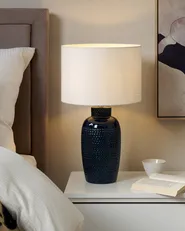 Table Lamp PERLIS Ceramic Navy Blue_844187