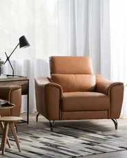 Armchair NARWIK Leather Brown_720576