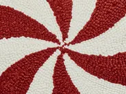 Dekokissen 2er Set SWIRL CANDY Bouclé 40 x 40 cm Rot_947106