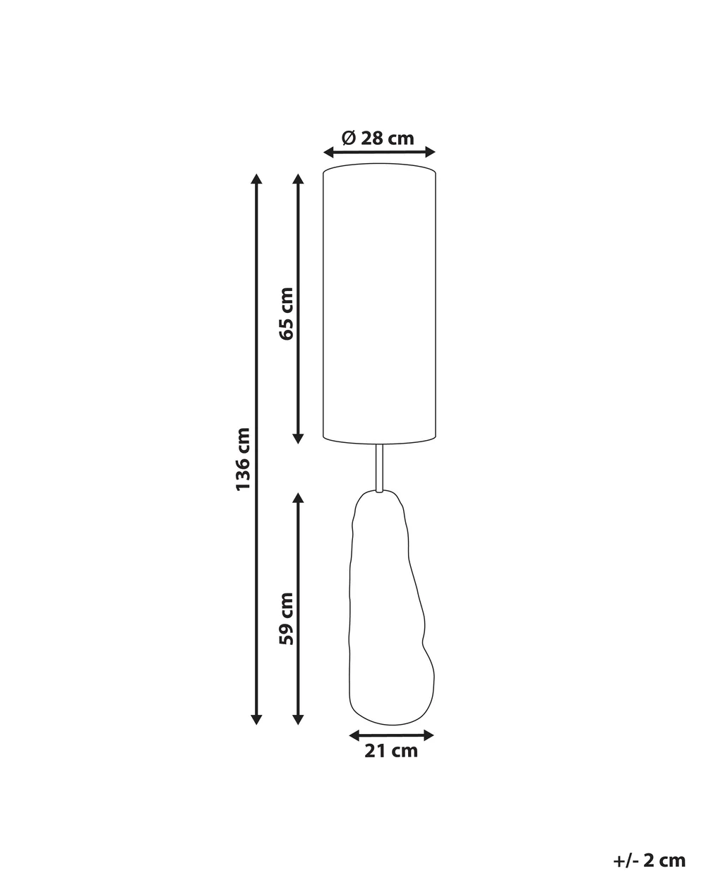Floor Lamp SELB Ceramic Black_996920