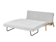 Sofa Bed 2 Seater EDLAND Fabric Light Grey_1039284