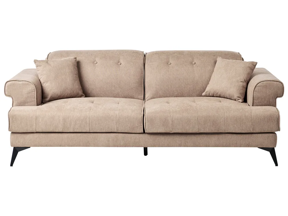 Sofa Set 5-Sitzer SKIVE Stoff Hellbraun_947476
