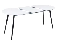 Ausziehbarer Esstisch STAVERTON Weiß 120/160 cm 80 cm_886424